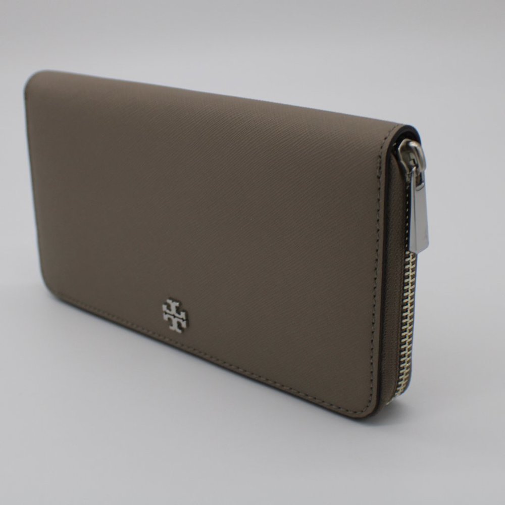 Tory Burch Robinson Leather Zip Continental Wallet